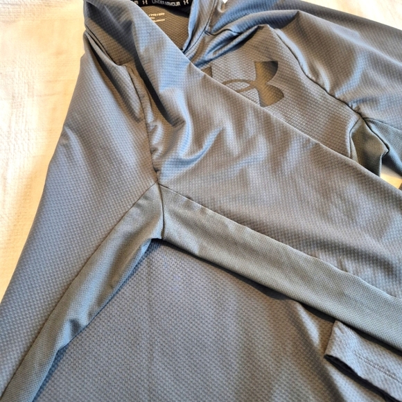 Under Armour men's size XXL gray fitted Cold Gear, long sleeve shirt EUC - Picture 4 of 6